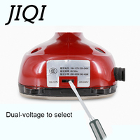 JIQI MINI Handheld elektryczne ubrania parze żelaza podróży parownica do odzieży płyta podstawowa przenośne ciepła Flatiron 110V-220V ue wtyczka usa 5